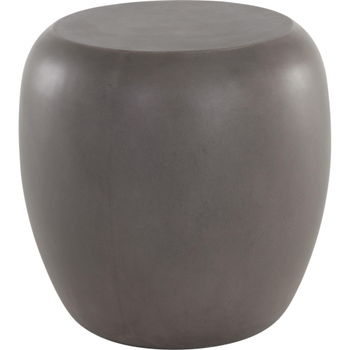 Iolite Outdoor End Table in Grey Concrete